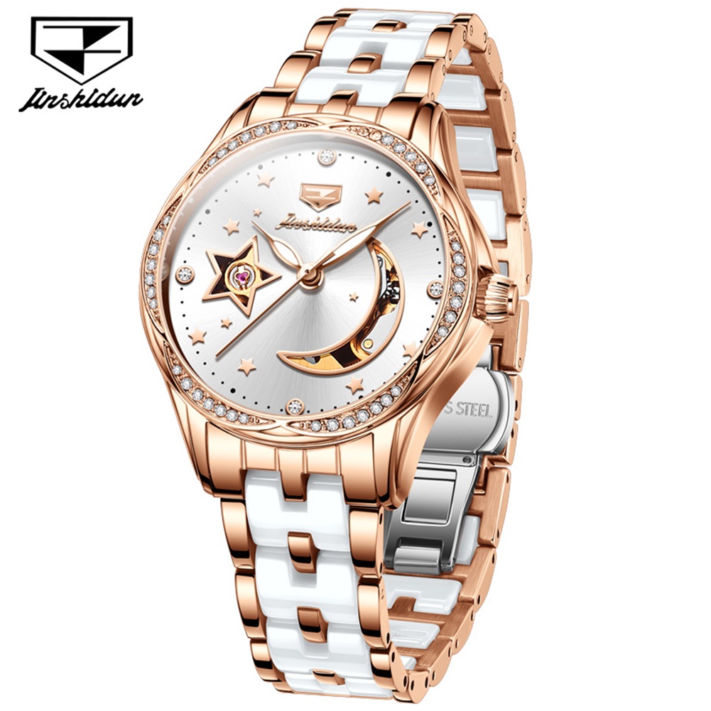 Luxury Ceramic Watch - Jsdun relógios femininos de luxo elegante