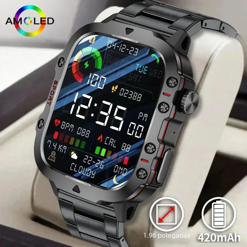 Smartwatch Watches For Women With Gps - Relógios Inteligentes Originais Rugged para Homens,
