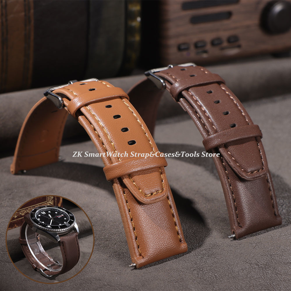 Smartwatch Vintage Watches For Women - Pulseira de relógio de couro 22mm