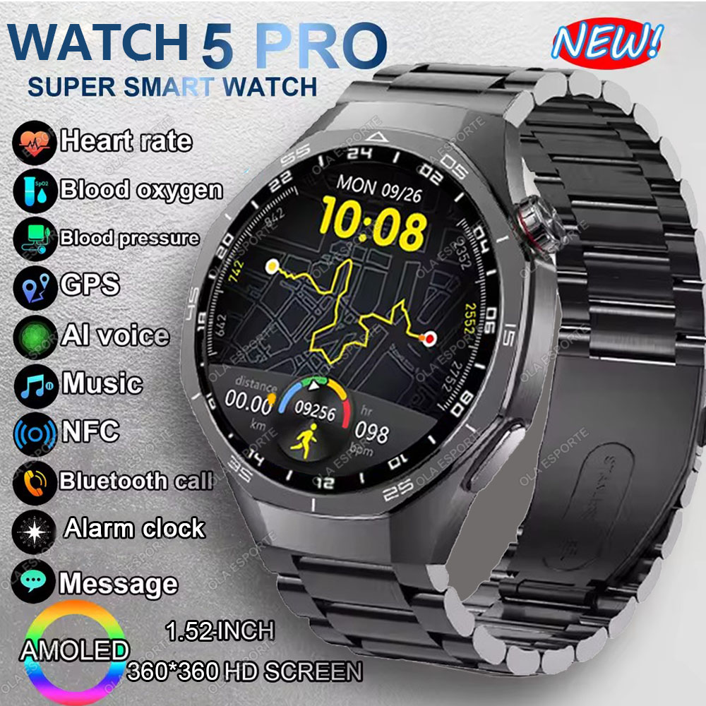 Smartwatch Watches For Women With Gps - Novo Relógio Inteligente Watch 5 Pro