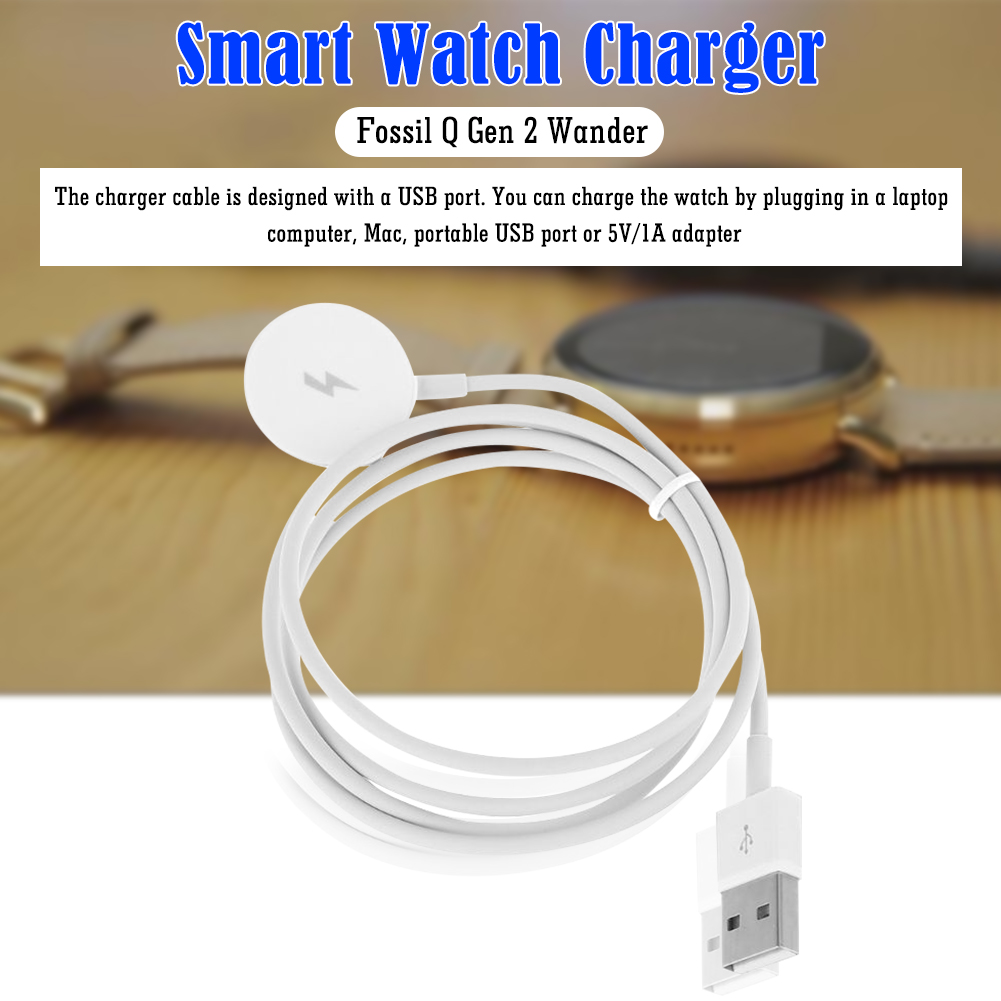Fossil Watches Smartwatch Charger - Cabo Carregador USB para Relógios, Base