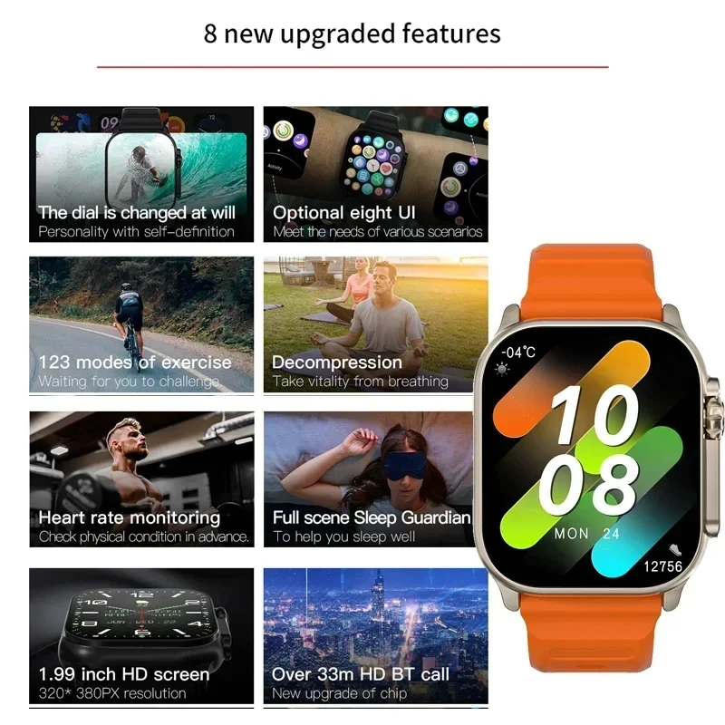 Novo Relógio T10 Ultra Smart W - Smartwatch Watches For Women With Gps avaliação e preço
