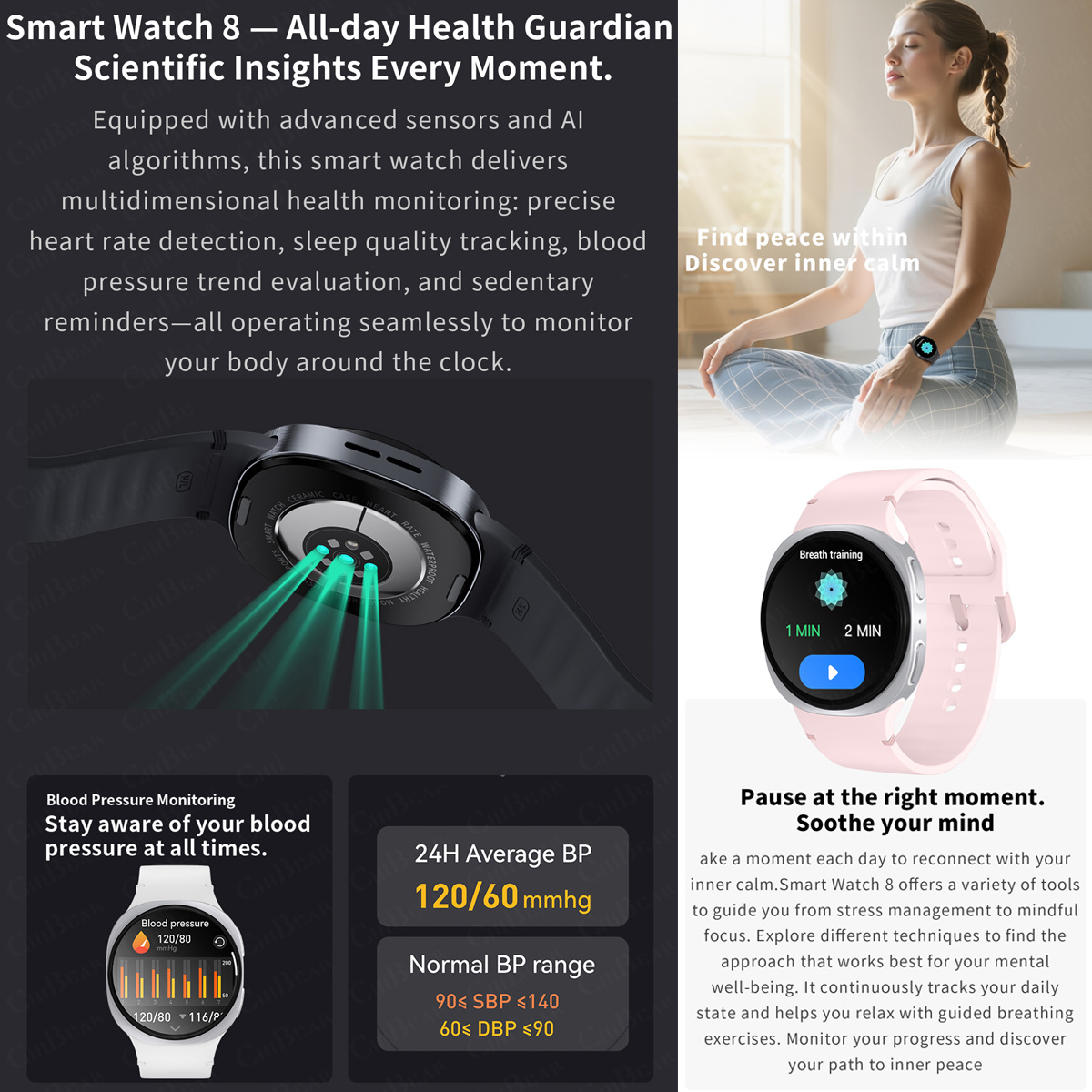 Novos Relógios 2026: Smartwatc - Smartwatch Watches For Women With Gps avaliação e preço