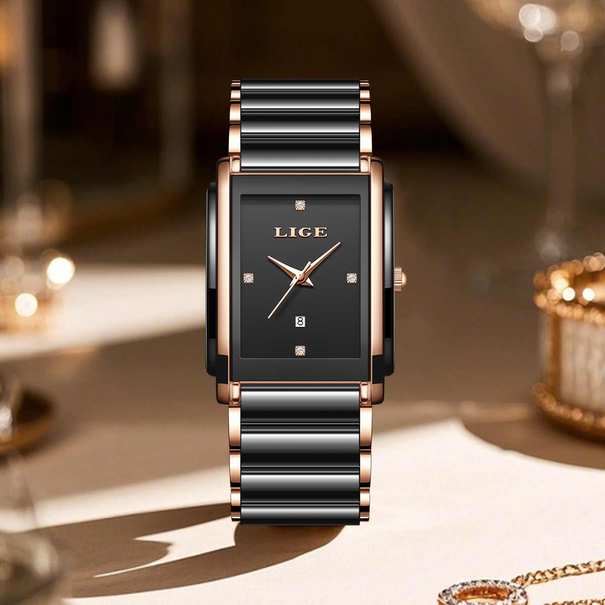 Lige moda elegante relógios fe - Luxury Ceramic Watch avaliação e preço