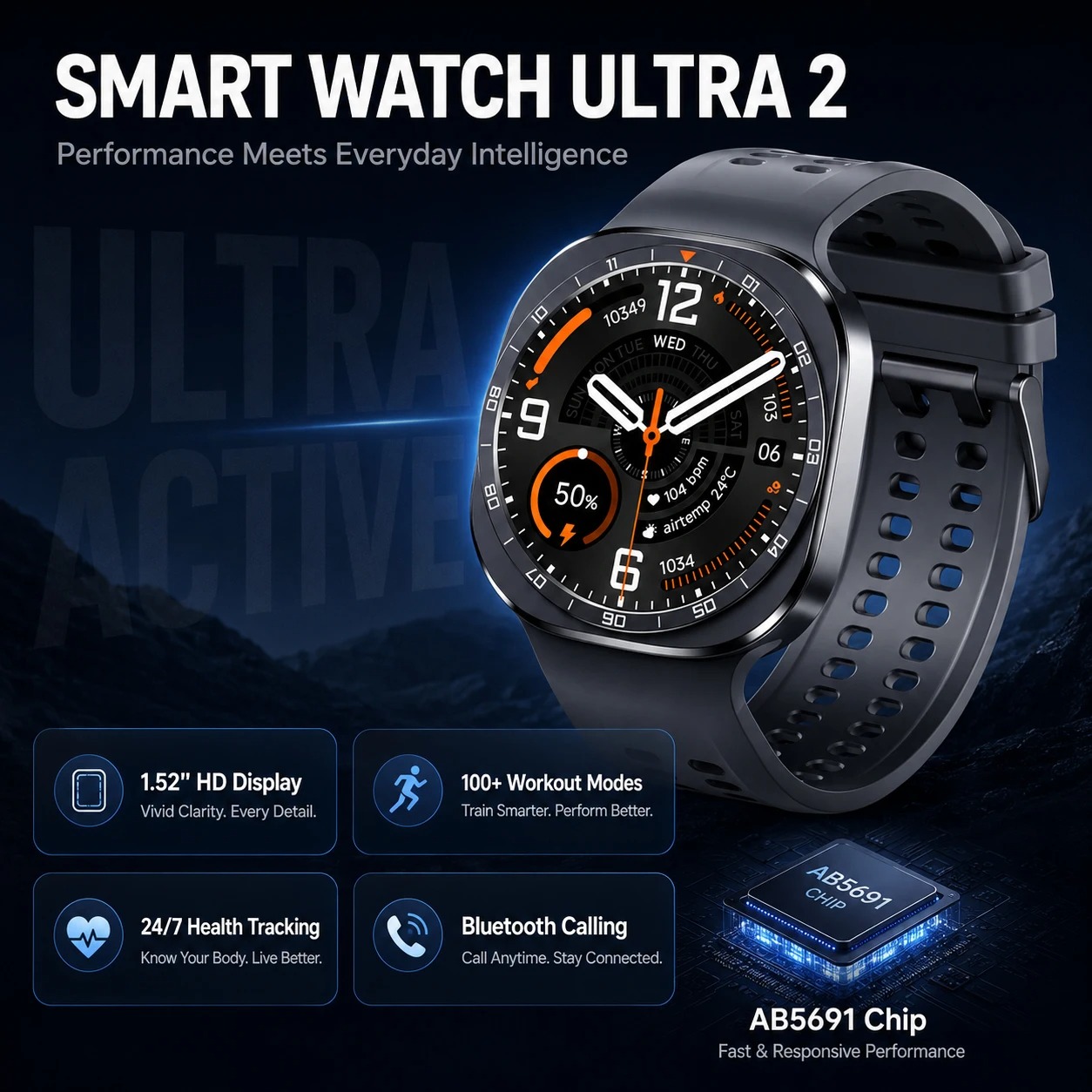 Novo Smartwatch Ultra 2 de 202 - Hybrid Smartwatch avaliação e preço