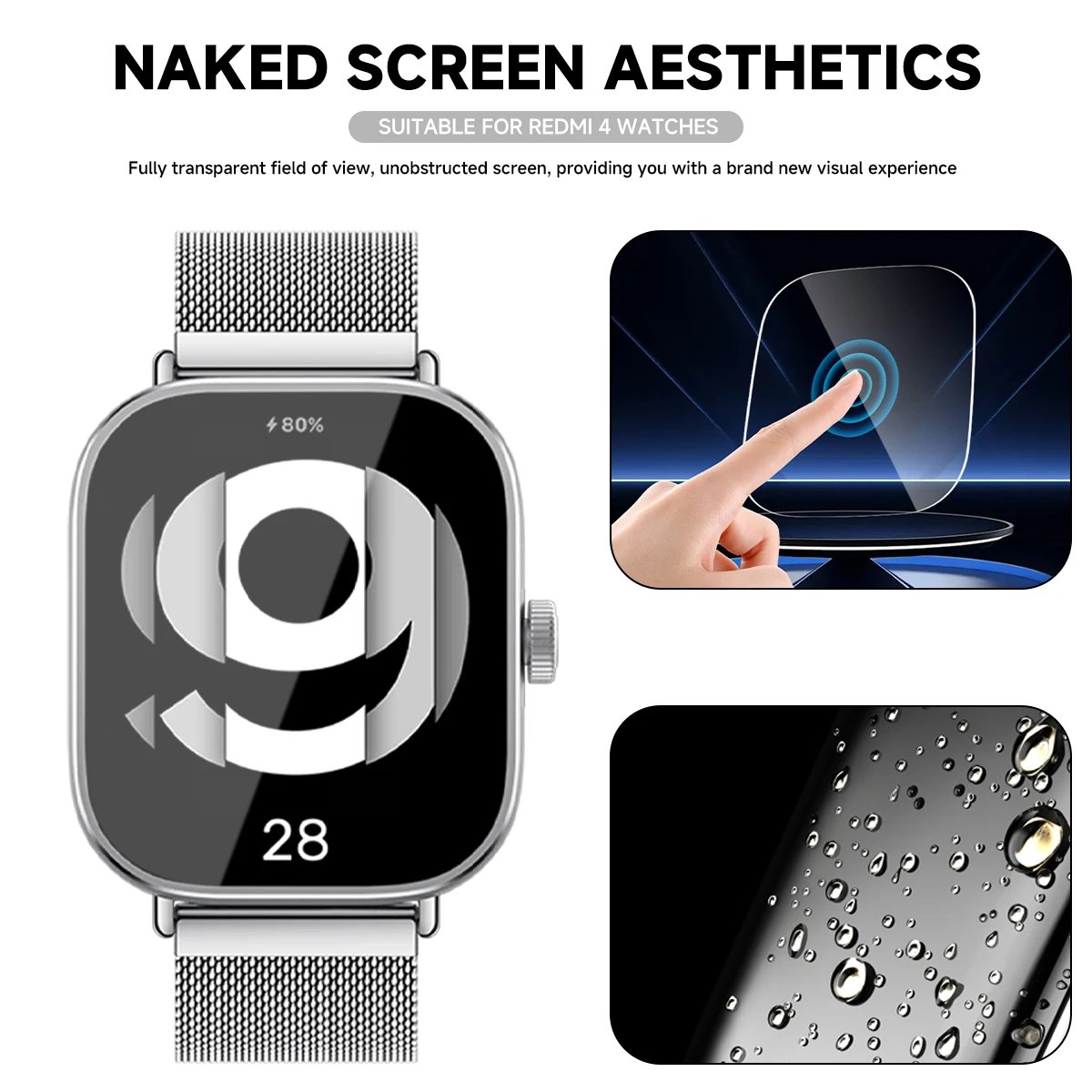 Vidro temperado para xiaomi re - Smart Watch Screen Protector avaliação e preço