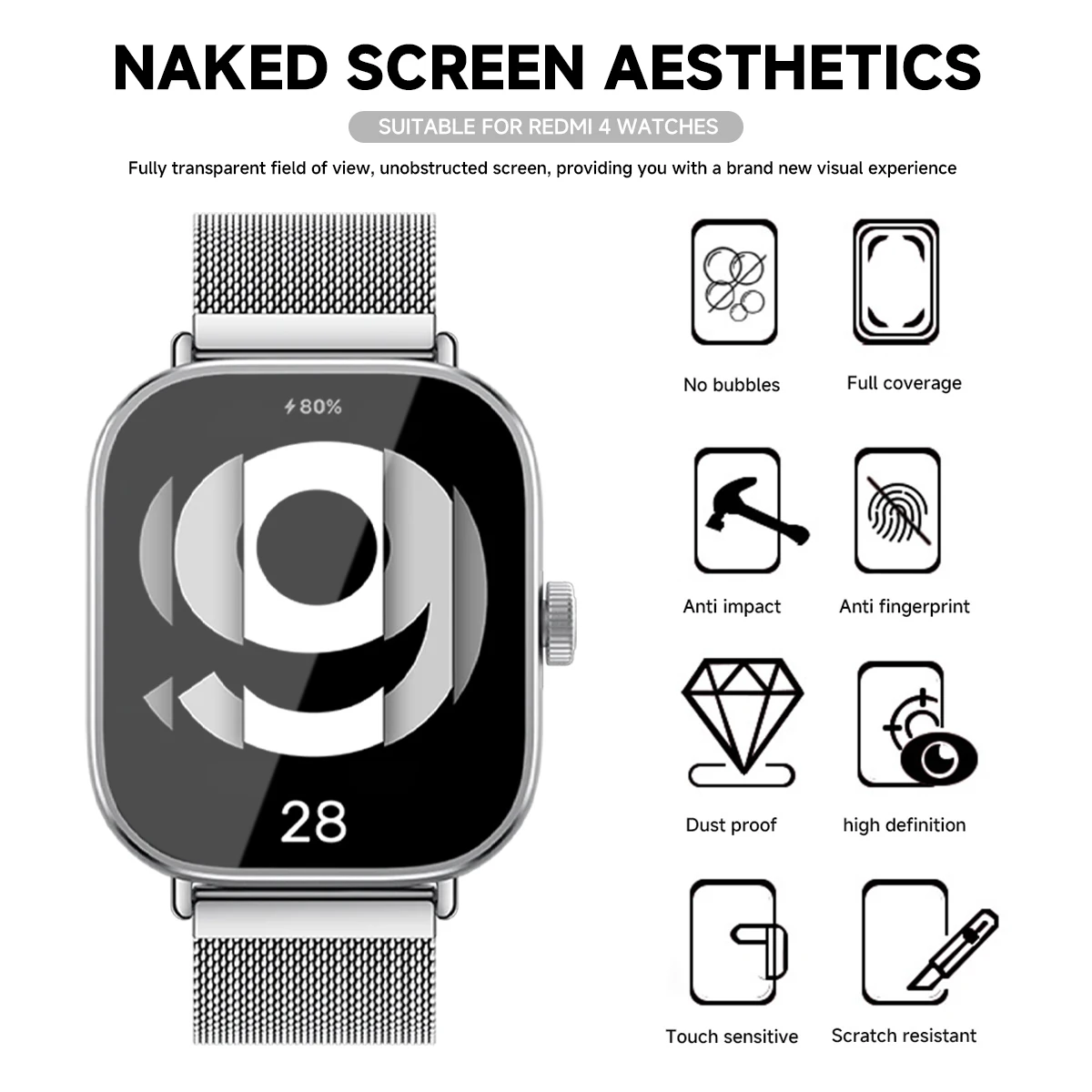 Vidro temperado para xiaomi re - Smart Watch Screen Protector avaliação e preço