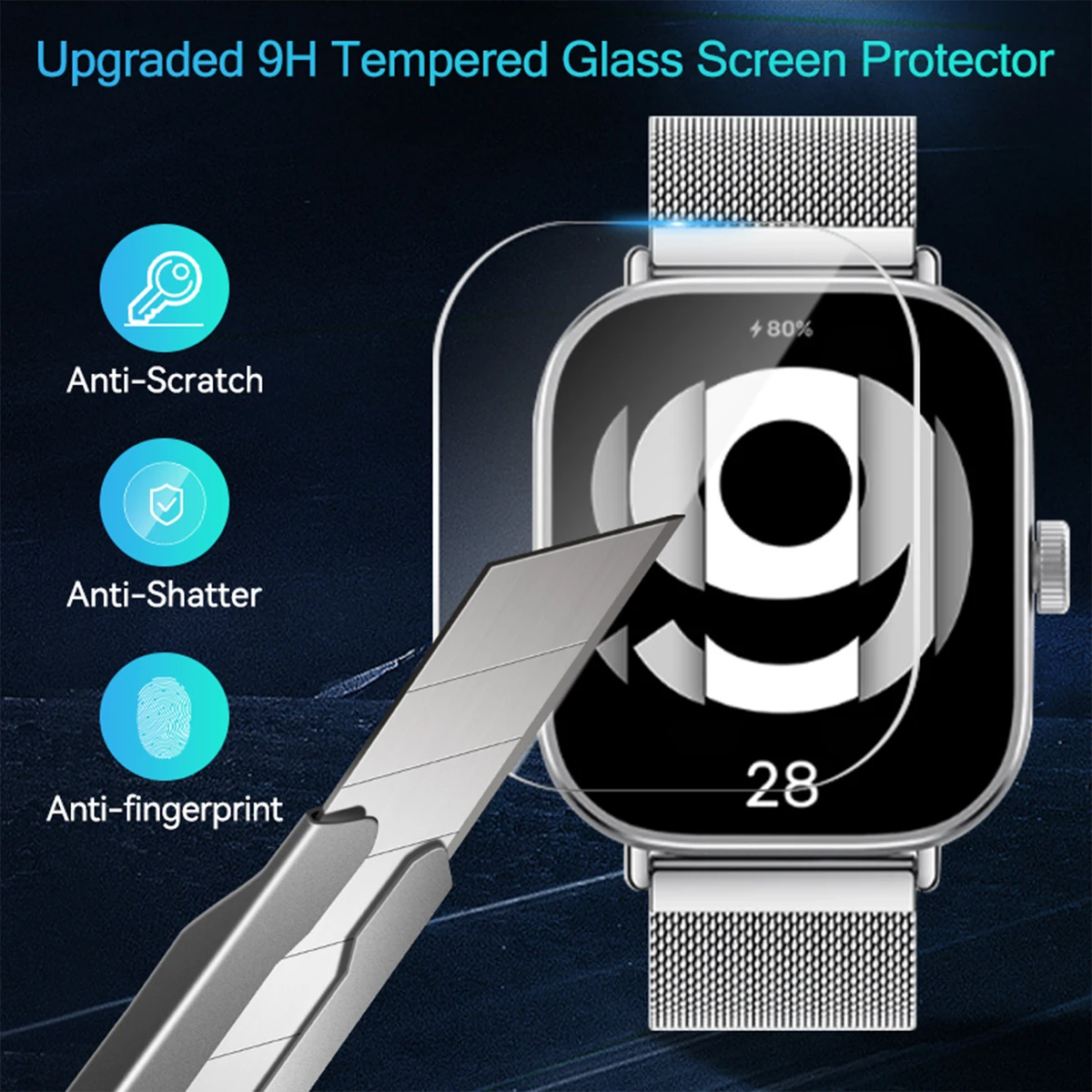 Vidro temperado para xiaomi re - Smart Watch Screen Protector avaliação e preço