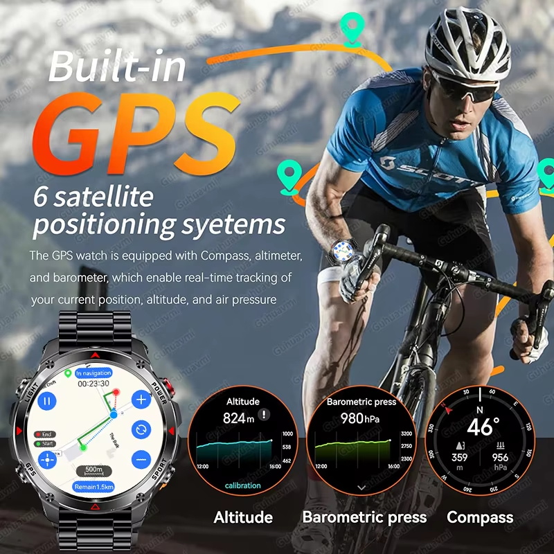 Relógio Inteligente Militar 54 - Smartwatch Watches Gift For Men avaliação e preço