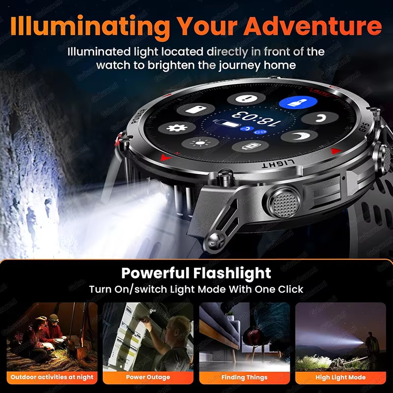 Relógio Inteligente Militar 54 - Smartwatch Watches Gift For Men avaliação e preço