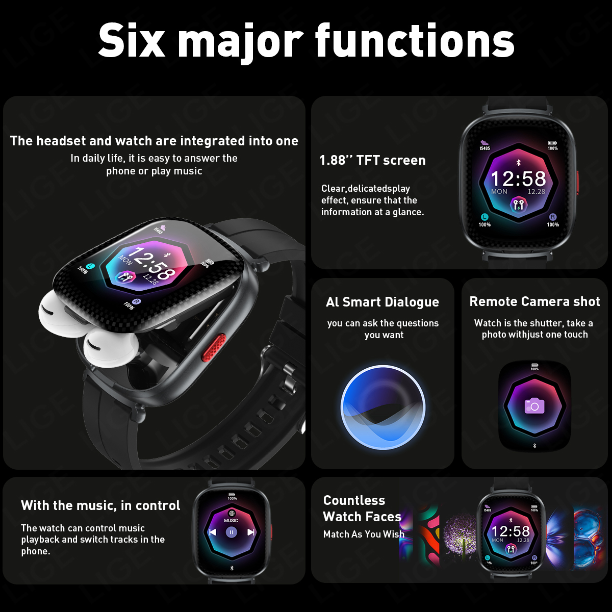 Novo Smartwatch 2 em 1 com Fon - Smartwatch Noise Watches For Men avaliação e preço